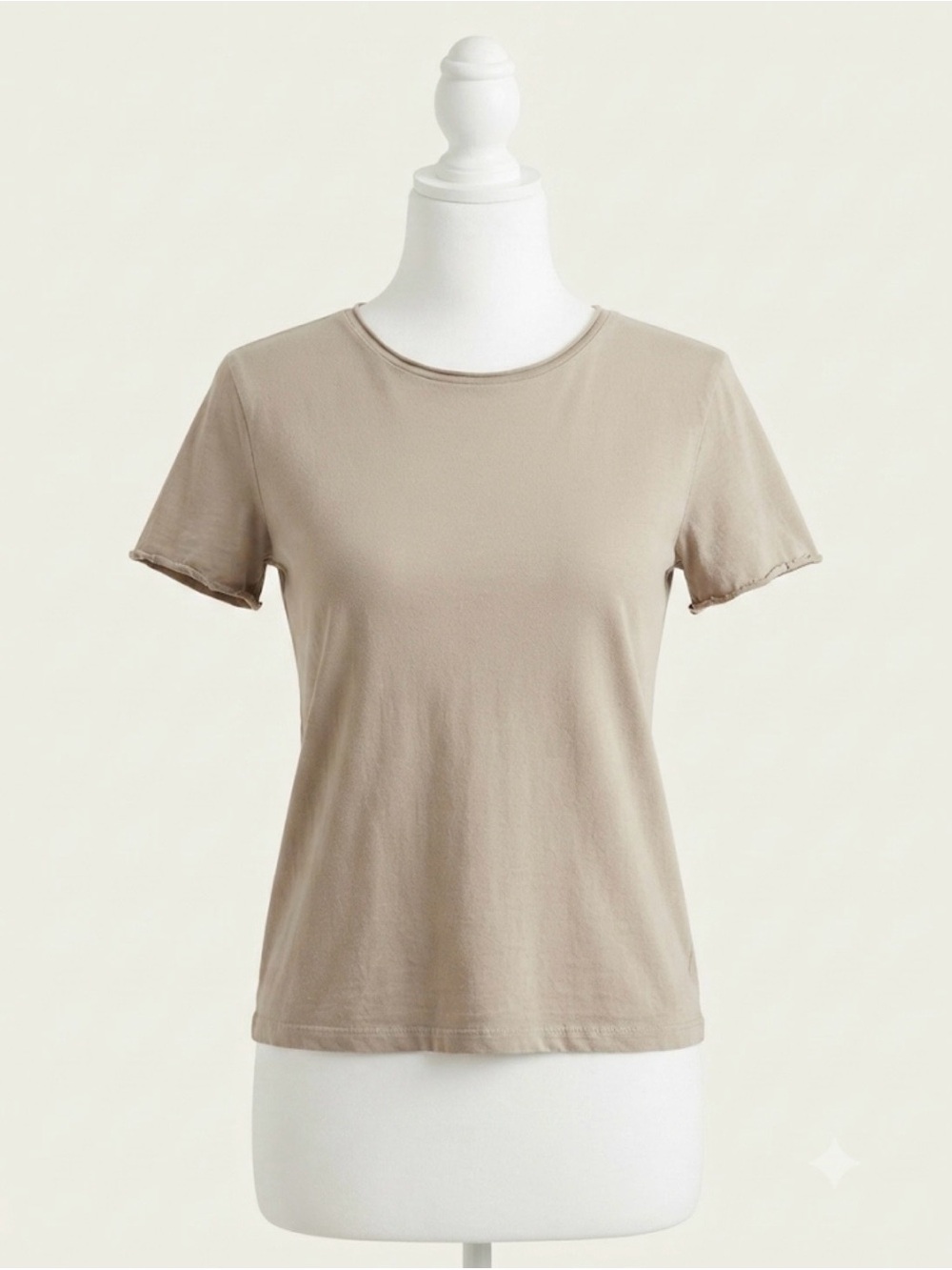 Zara Short-Sleeve Tee in Taupe